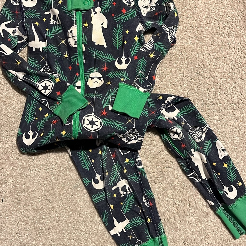 Hanna Andersson Kids Pajamas - Green and Blue
